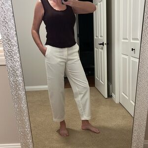 Never worn ZARA BRAIDED BELTED CHINO PANT BRANS NEW March 2025